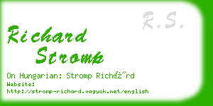 richard stromp business card